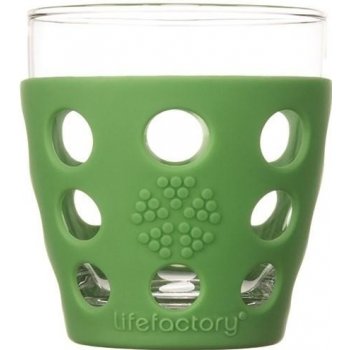 Lifefactory sklenice na nápoje 300 ml grass green