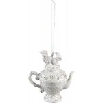 Clayre & Eef Závěsná vánoční dekorace veverka na konvičce 7*4*8 cm – Hledejceny.cz