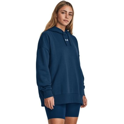 Under Armour dámská oversize mikina Rival Fleece OS Hoodie varsity blue – Zboží Mobilmania