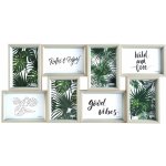 Fotorámečky na více fotografií, 60 × 30 cm, multi, bílo-mentolový MULTIRAMBB2201260138X10X15 – Zboží Živě