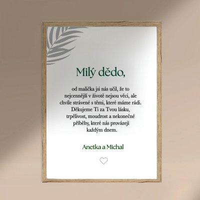 Plakát MILÝ DĚDO Rozměr plakátu: A3 (29,7 x 42 cm), Rámeček: Bez rámečku – Hledejceny.cz