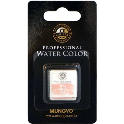 Mungyo Akvarelová barva v půlpánvičce 874 Salmon pink – Hledejceny.cz