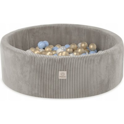 Misioo pěnový suchý bazén s míčky 200 ks 90 x 30 béžový manšestr – Zboží Dáma