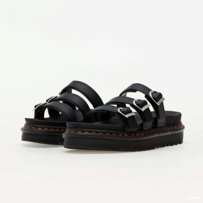 Dr. Martens Blaire Leather Slide Sandals black – Zboží Mobilmania