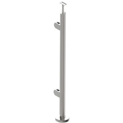 Sloupek nerezový se dvěma držáky na sklo Těsnění pro sklo: 10,76mm – Hledejceny.cz