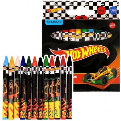 CreativeToys voskovky Hot Wheels Black 12 barev – Hledejceny.cz