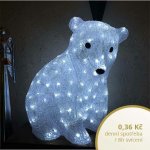 DecoLED Sedící LED medvěd na baterie 16 diod – Hledejceny.cz