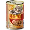 Konzerva pro kočky Propesko Cat krůtí a jehněčí v želé kousky 12 x 415 g