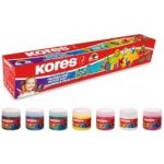 Kores prstové barvy Dedi Kolor 6+1 barva po 30 ml v kalíšcích – Zboží Dáma