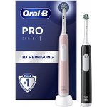 Oral-B Pro Series 1 Duo Black & Pink – Zboží Mobilmania