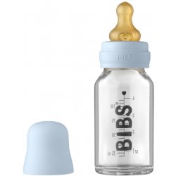 Bibs Baby Bottle Skleněná lahev Baby Blue 110 ml