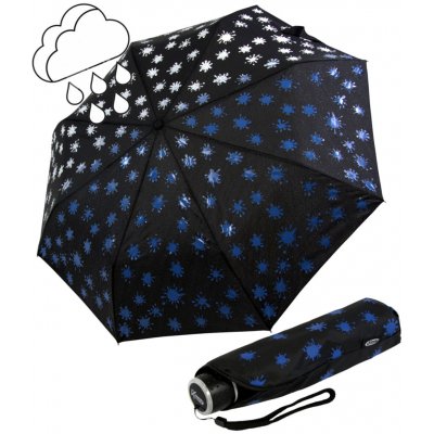 iX-brella Mini Ultra Light Paintdrops deštník měnící barvu modrá – Zboží Dáma