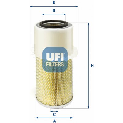 Primární vzduchový filtr (vnější) UFI – Hledejceny.cz