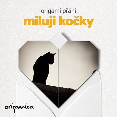 Origami přání - Miluji kočky - černá – Zbozi.Blesk.cz