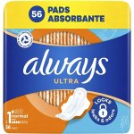 Always Ultra Normal hygienické vložky Vel. 1 s křidélky 56 ks – Sleviste.cz
