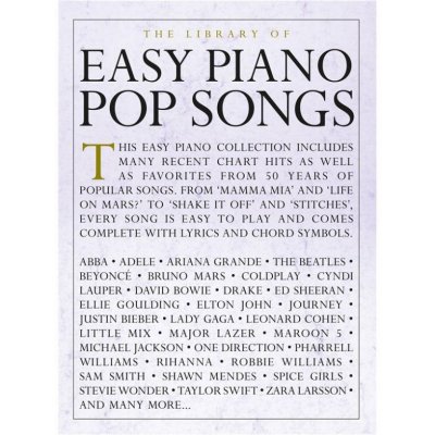 The Library Of Easy Piano Pop Songs jednoduché popové písně pro klavír – Sleviste.cz