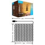 Modee ML-C3006 300LED 3m x 3m vánoční řetěz záclona, teplá 8 programů IP44 – Hledejceny.cz
