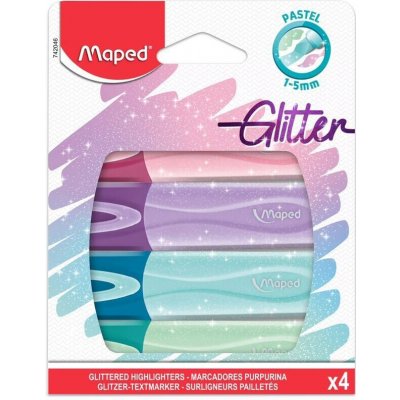 Maped 42046 Zvýrazňovač Fluo Peps Classic Glitter sada 4 ks – Hledejceny.cz