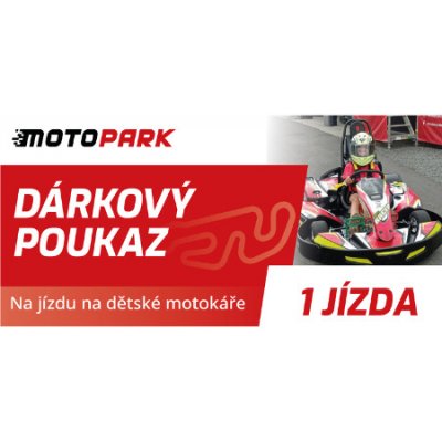 Dárkový poukaz MOTOPARK na 1 jízdu v DĚTSKÉ motokáře – Zboží Mobilmania