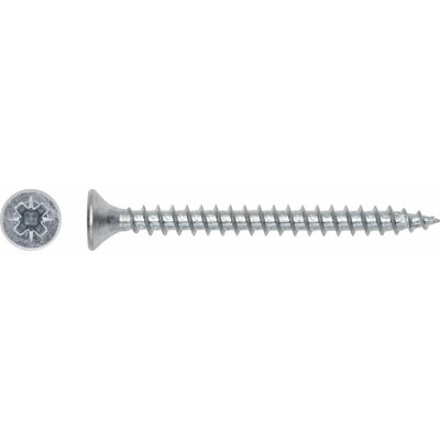 Uni vrut se zápustnou hlavou TX25 plný závit bíle pozink. 5x20 mm, 20 ks – Hledejceny.cz