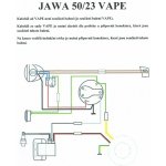 Elektroinstalace (VAPE) - JAWA 50 23 (Mustang) – Zboží Mobilmania