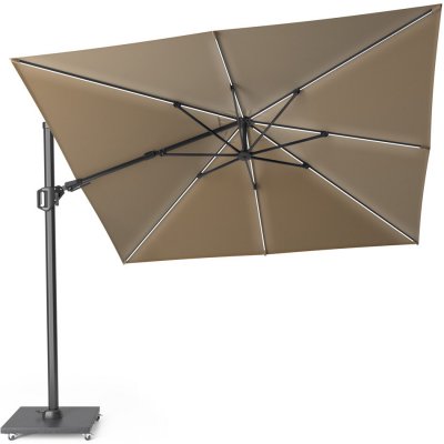 Platinum Náhradní vrchlík na čtvercový slunečník Challenger T2 Glow-LED 300x300 cm Taupe – Hledejceny.cz