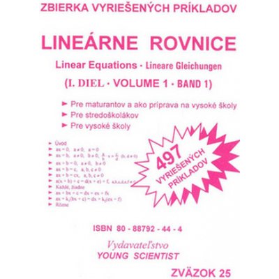 Lineárne rovnice I.diel – Hledejceny.cz