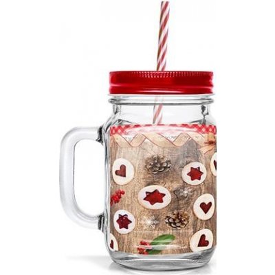 TORO Sklenice s brčkem linecké 450 ml – Zboží Dáma