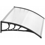 ModernHome Stříška nad dveře kryt stříšky polykarbonát 120x80 cm – Sleviste.cz