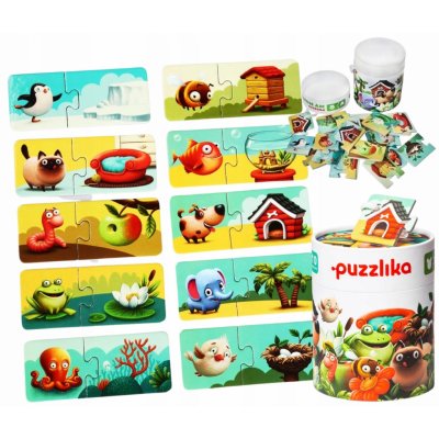 Puzzlika 13074 Můj domov naučné 20 dílků – Zboží Dáma