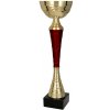 Pohár a trofej Kovový pohár Zlato-vínový 29 cm 10 cm