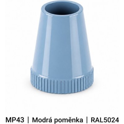 Bohemia-Design Průchodka kabelu se svorníkem kovová čepička M10x1 různé barvy, Barva Modrá pomněnka MP43 – Hledejceny.cz