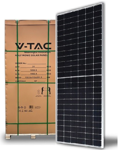 V-TAC Paleta solárních panelů 665Wp 28+3ks