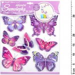 Anděl 10162 Samolepky na zeď motýli fialoví 38x31 cm – Zboží Dáma