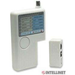 Intellinet Cable Tester, 4-in-1, RJ11, RJ45, USB and BNC