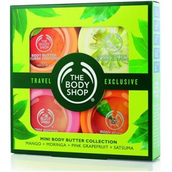 The Body Shop Body Butter 50 ml Moringa Body Butter + 50 ml Satsuma Body Butter + 50 ml Pink Grapefruit Body Butter + 50 ml Mango Body Butter dárková sada