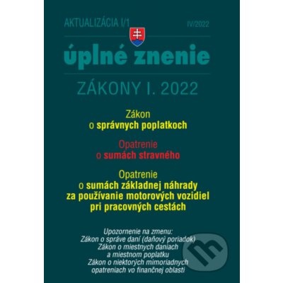 Aktualizácia I/1 / 2022 - daňové a účtovné zákony - Poradca s.r.o. – Zboží Mobilmania
