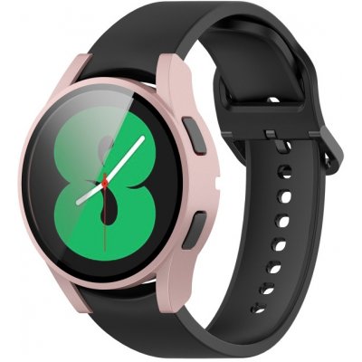 VSECHNONAMOBIL Ochranný kryt s tvrzeným sklem pro Samsung Galaxy Watch 4 44mm růžový 34744 – Zboží Živě
