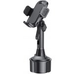 AppleMix Držák do auta YESIDO pro Apple iPhone - klipový - do držáku na nápoje - černý – Zboží Živě