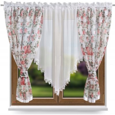 LiS Hotová záclona se závěsem DS060-4, 400x150 cm – Hledejceny.cz