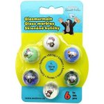 Kuličky 6ks skleněné cvrnkací Krtek – Zboží Mobilmania