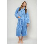 Dlouhý huňatý župan Eliza modrá – Sleviste.cz