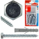 Sada hmoždinka KRX 10x60 a šroub PZ 6x60 s M10 hlavou, blistr 8ks – Sleviste.cz