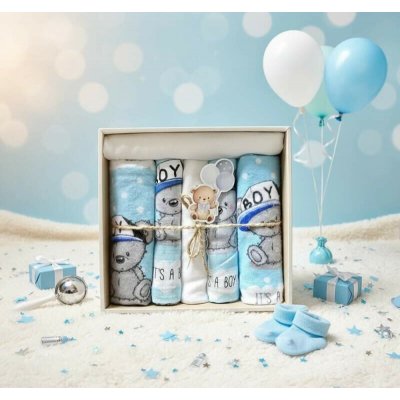 Brumlík plenkový set IT'S A BOY modrá – Zbozi.Blesk.cz