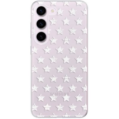 Pouzdro iSaprio - Stars Pattern - white - Samsung Galaxy S23 5G