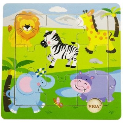 Viga puzzle 24 dílků zoo – Zbozi.Blesk.cz