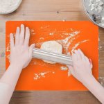 ORION Vál silikonový na těsto 40 x 30 cm, oranžový – Zboží Dáma