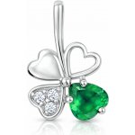 Soliter Stříbrný přívěsek čtyřlístek 446 001 00349 04 zelený – Zbozi.Blesk.cz