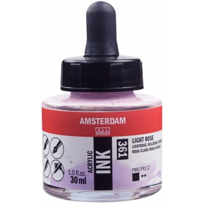 Amsterdam Acrylic Ink 361 Light Rose 30 ml