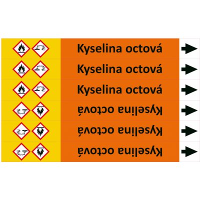 Nadrzenapalivo.cz Značení potrubí ISO 20560, kyselina octová